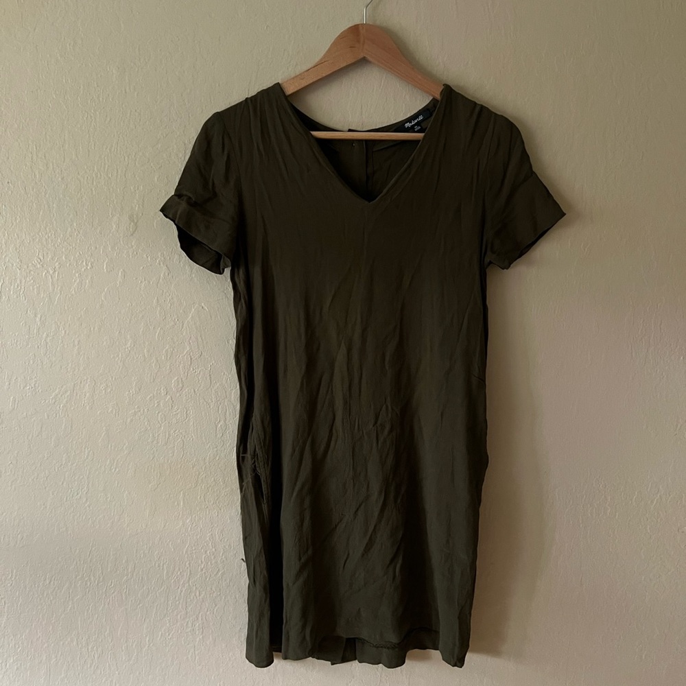 Olive green dress